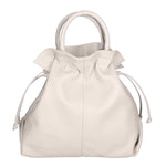 Giada Borsa a mano da donna 100% pelle 05837-D86 GRIGIO PERLA Gave Lux