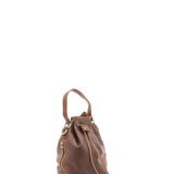 Unisex-Beuteltasche aus echtem Leder, hergestellt in Italien, 24 x 30 x 16 cm