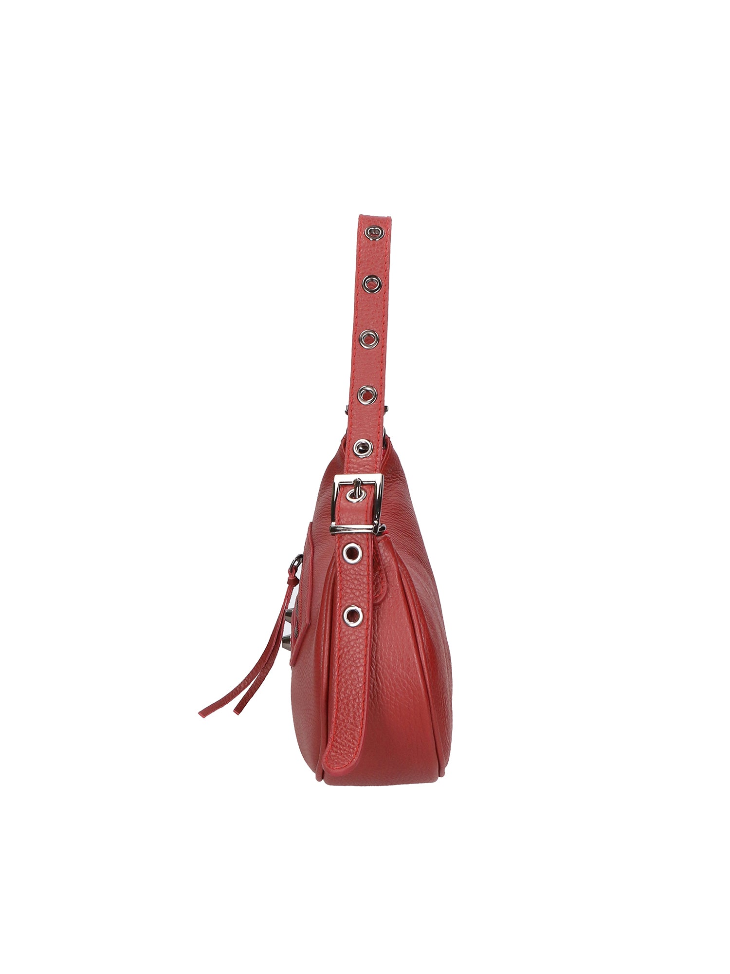 Loredana Borsa a spalla da donna Vera pelle 06548-ROSSO SCURO Gave Lux