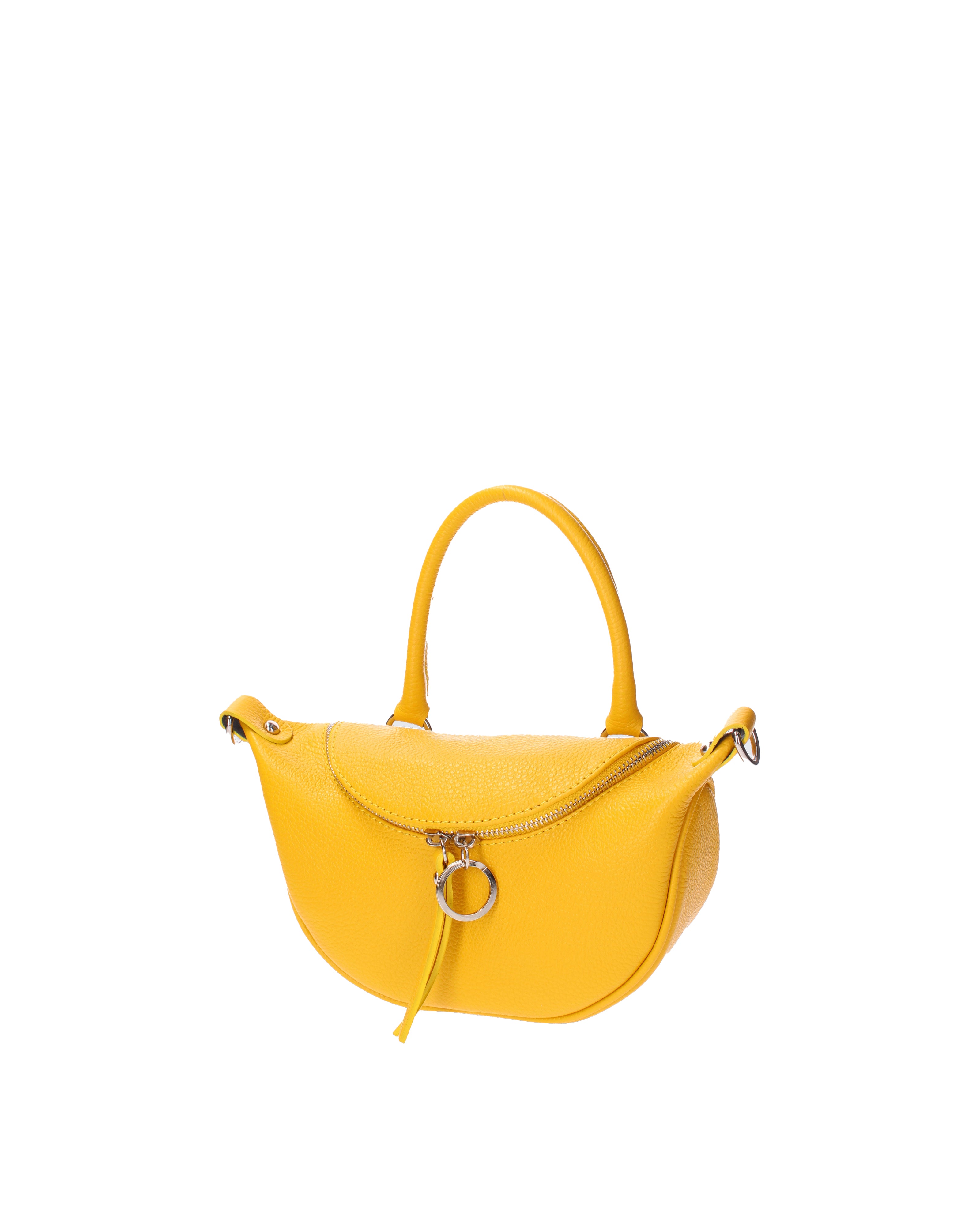 Mae Borsa a mano da donna Vera pelle 07142-D04 GIALLO Viola Castellani