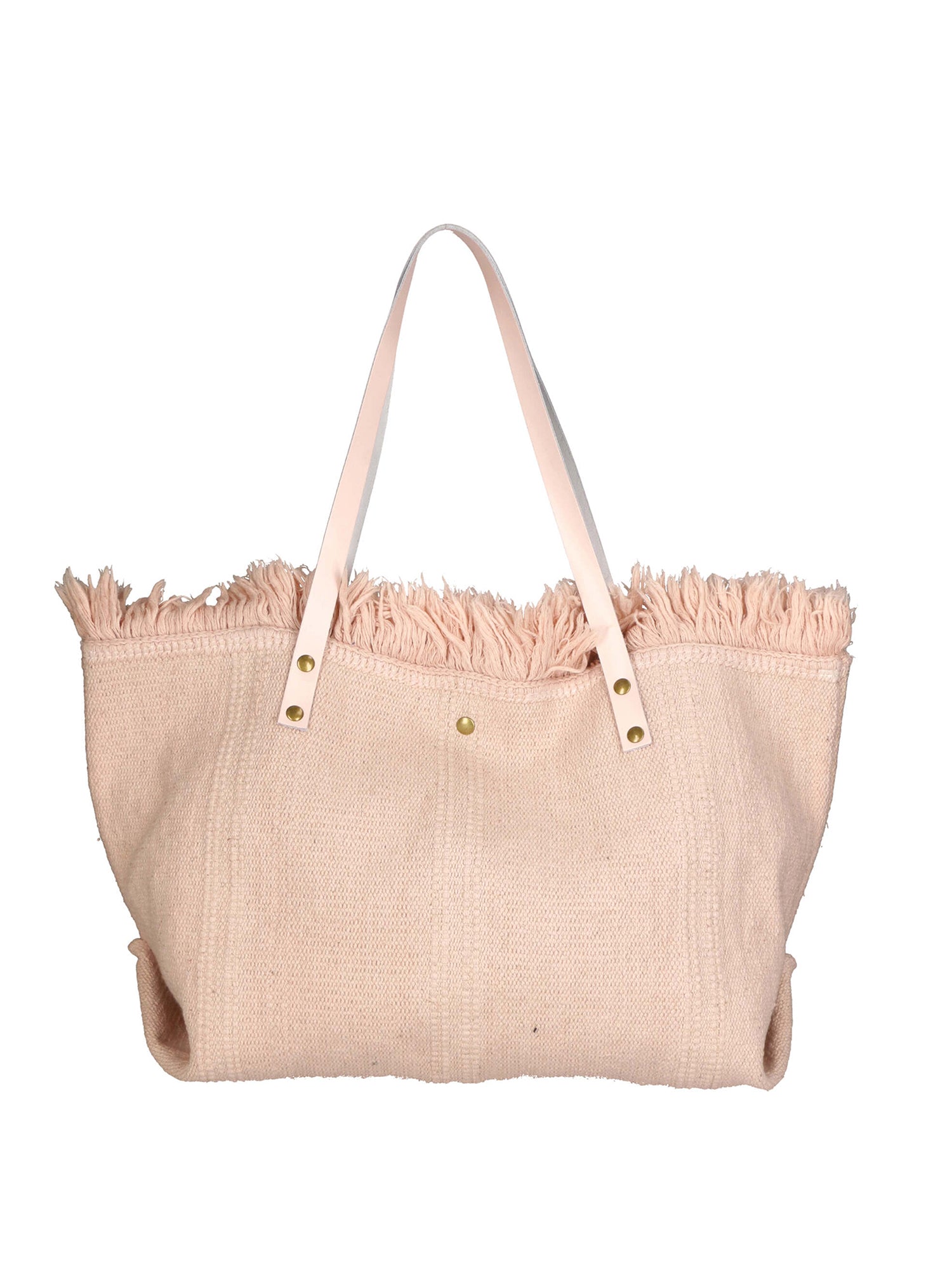 Agnese Borsa Shopper da donna Cotone e pelle 04649-D13 ROSA PINK Gave Lux