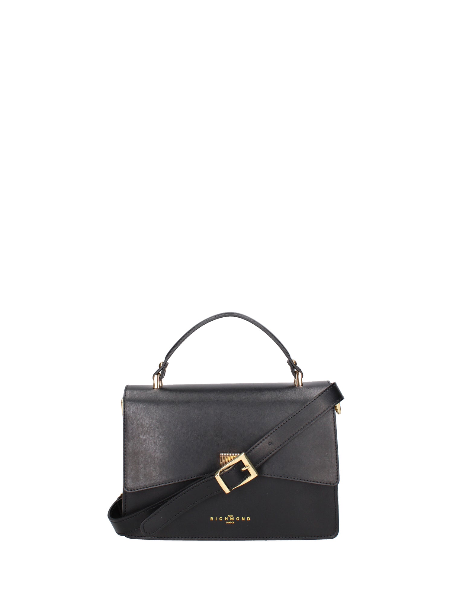 Borsa a mano da donna 100% vera pelle JR-W-1103-BX-BLACK + GOLD John Richmond
