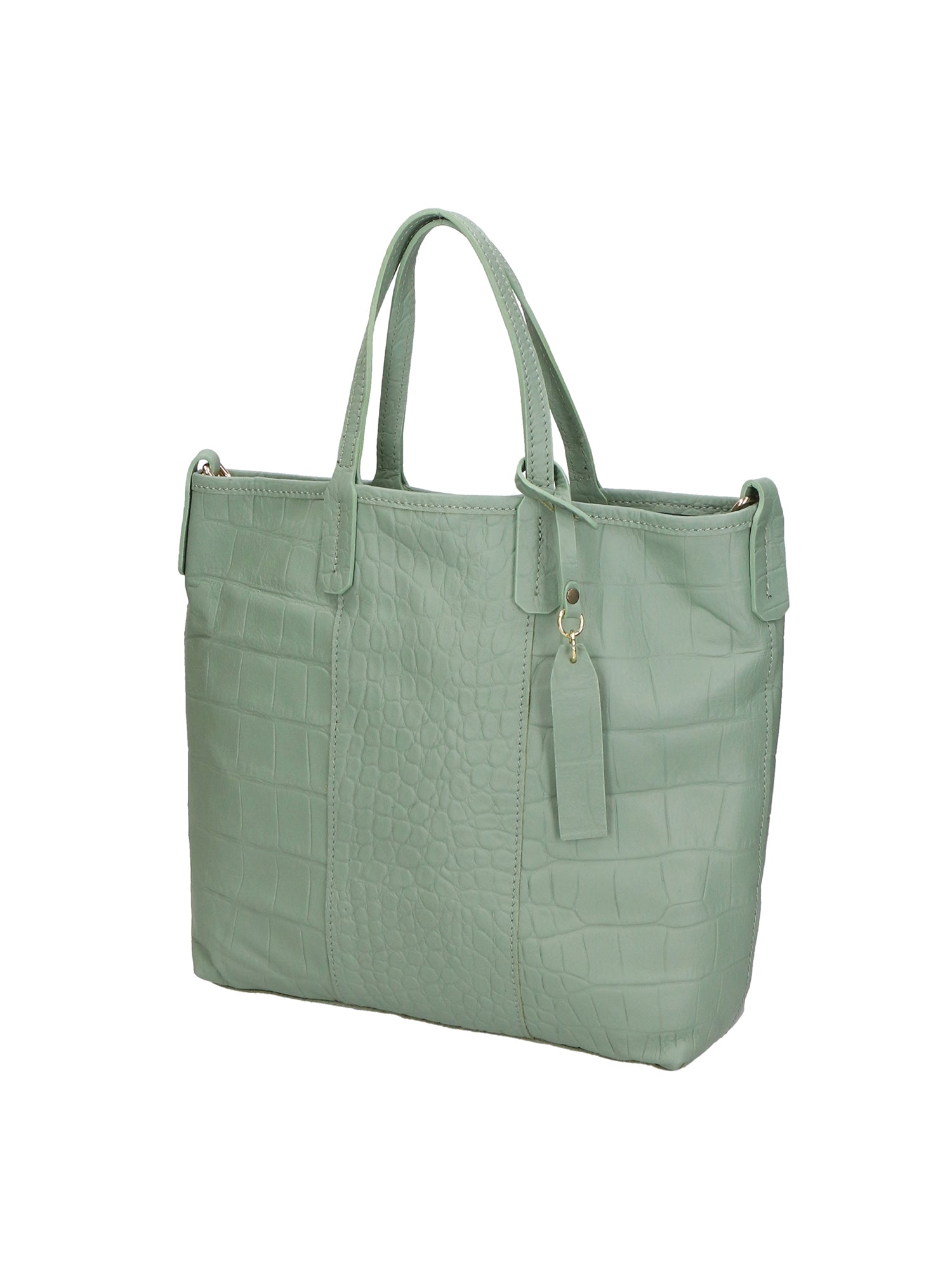 Borsa a mano da donna Vera pelle MYB-7044-SS-S96 MENTA My Best Bag