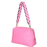 Livia Borsa a spalla da donna Vera pelle 06443-PINK Gave Lux