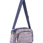 Borsa a tracolla da donna Ecopelle BC1376-BLU B Cavalli