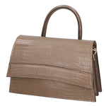 Ariel Borsa a mano da donna Vera pelle 05458-LU40 TAUPE SCURO DARK TAUPE Gave Lux