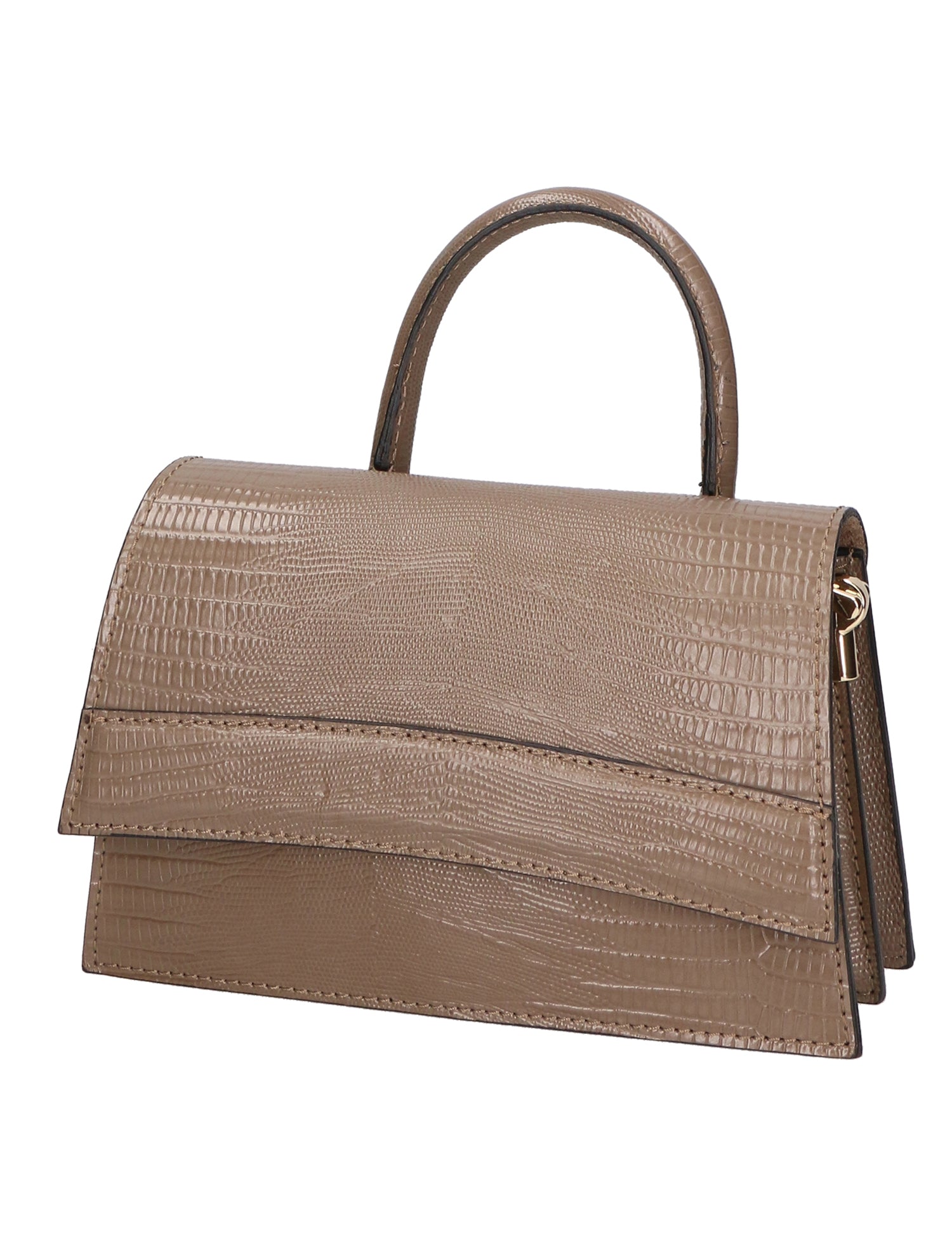 Ariel Borsa a mano da donna Vera pelle 05458-LU40 TAUPE SCURO DARK TAUPE Gave Lux