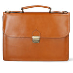 Dafne Borsa da lavoro unisex Vera pelle 7004-CUOIO Gave Lux