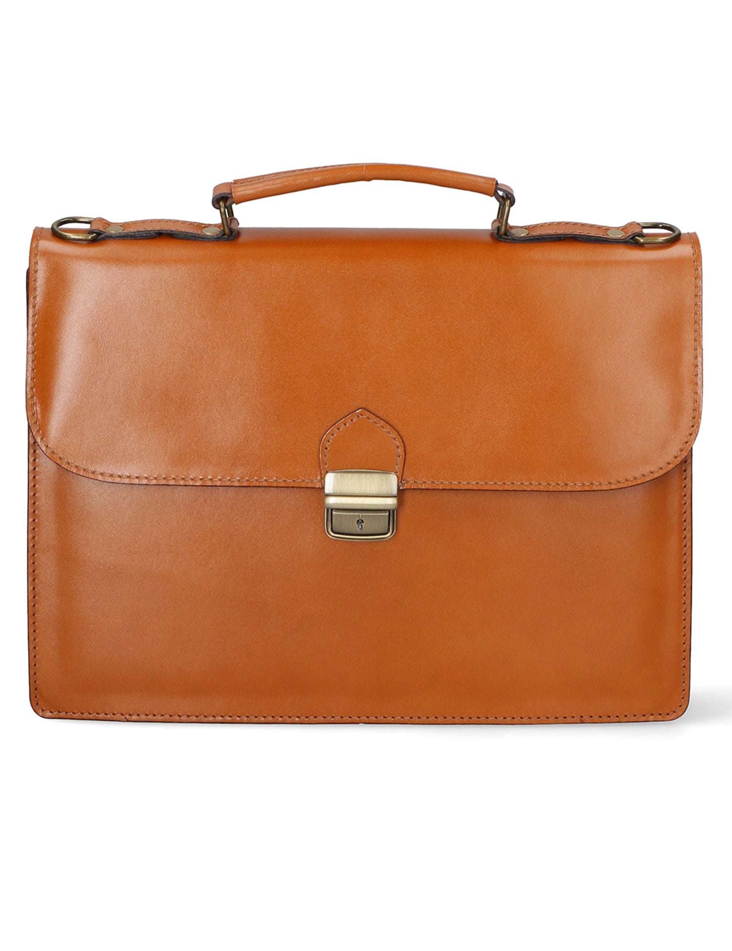 Dafne Borsa da lavoro unisex Vera pelle 7004-CUOIO Gave Lux