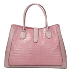 Aurora Borsa a mano da donna Vera pelle croco 05698- C73 ROSA ANTICO Gave Lux