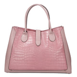 Aurora Borsa a mano da donna Vera pelle croco 05698- C73 ROSA ANTICO Gave Lux