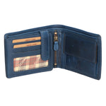 Portafoglio uomo in vera pelle RFID HILB-6404-BLU Hill Burry