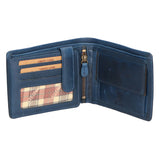 Portafoglio uomo in vera pelle RFID HILB-6404-BLU Hill Burry