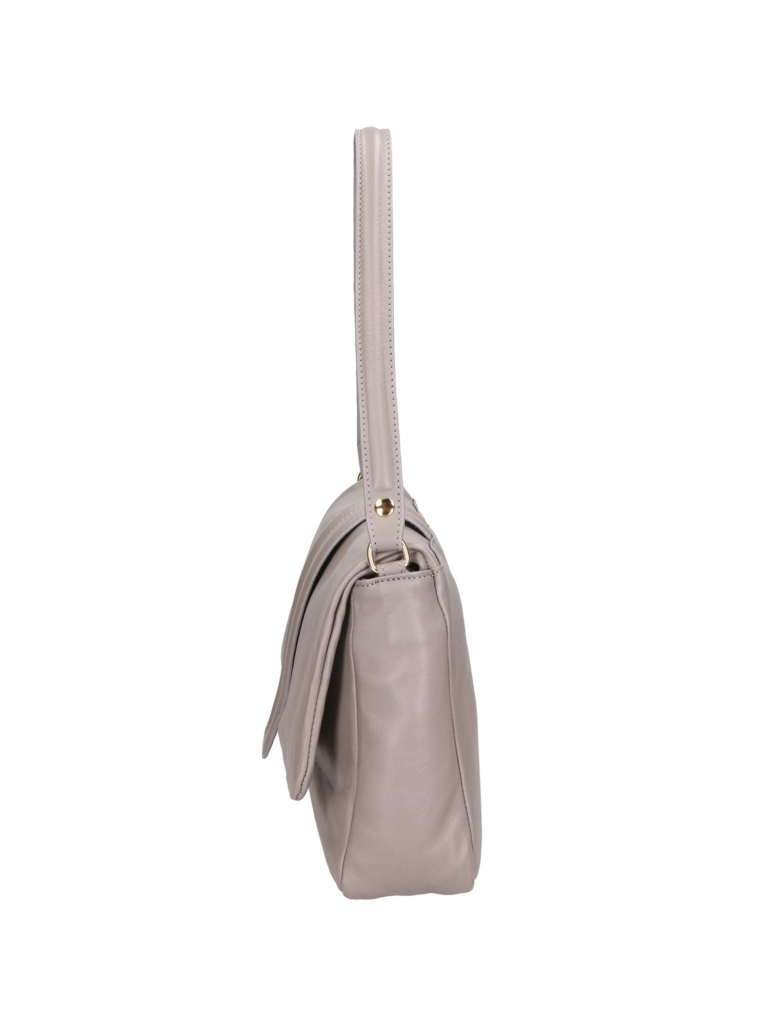 Jasmine Borsa a spalla da donna Vera pelle 06496-S77 GRIGIO PERLA Gave Lux