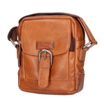 Borsa a tracolla unisex vera pelle 100% Made in Italy SN5863747-TAN Santini Firenze