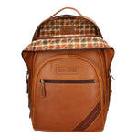 Zaino da uomo in vera pelle RFID HILB-4013-CUOIO Hill Burry