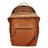 Zaino da uomo in vera pelle RFID HILB-4013-CUOIO Hill Burry