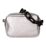 Barbara Borsa a spalla da donna Vera pelle 05706-L001 ARGENTO Gave Lux