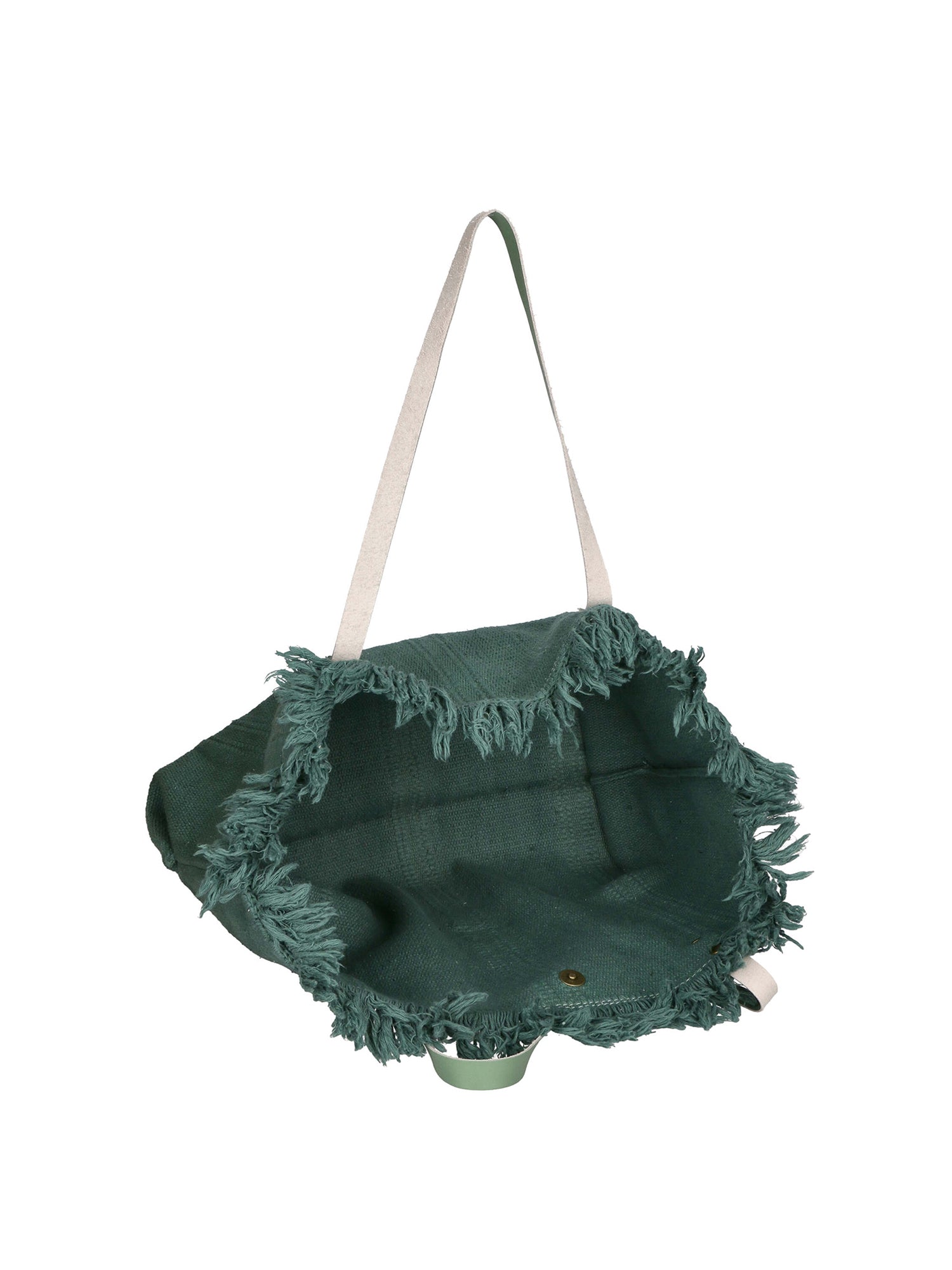 Agnese Borsa Shopper da donna Cotone e pelle 04649-D96 MENTA  Gave Lux