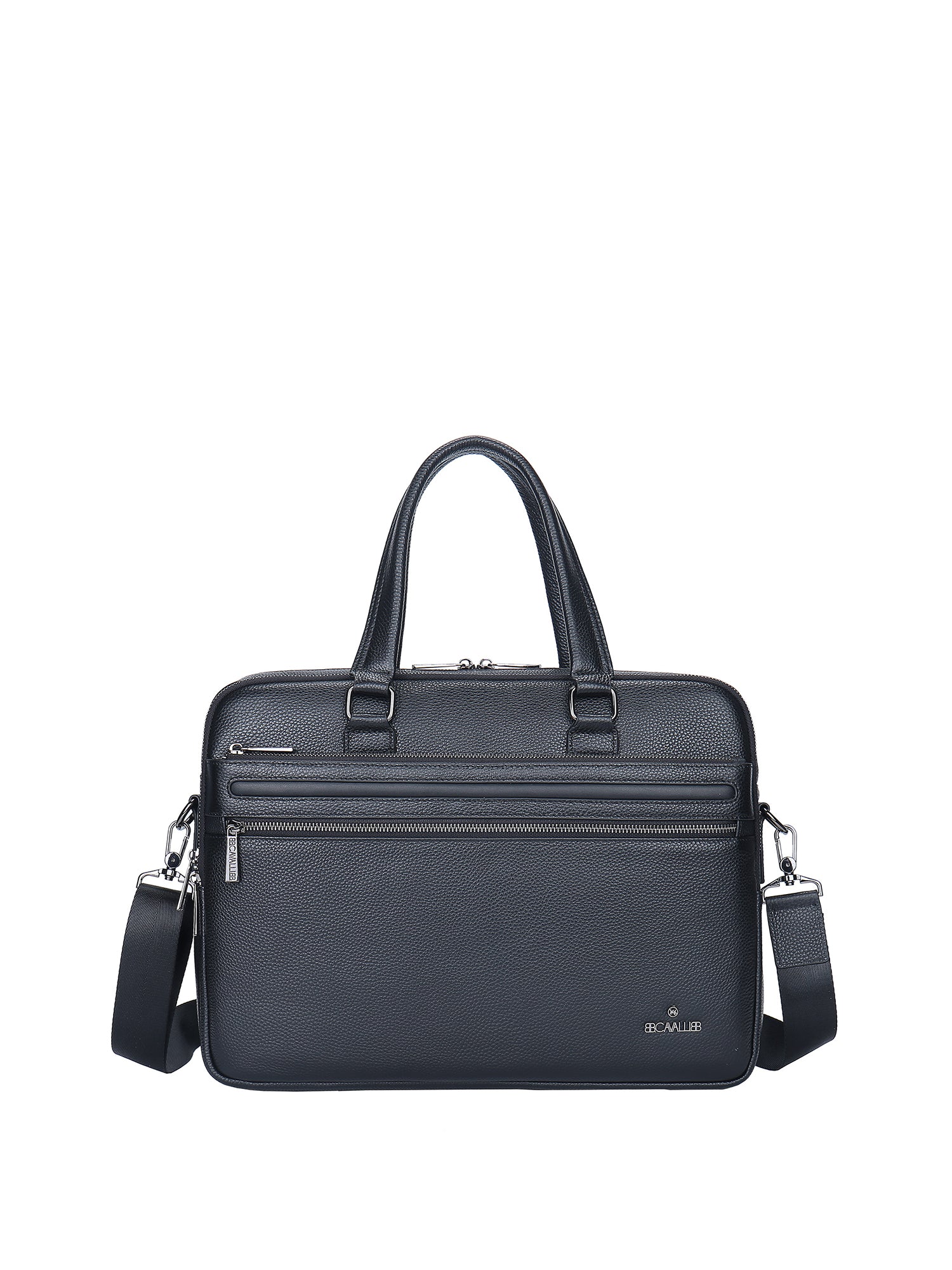 Borsa a mano da uomo 100% vera pelle BC1483-BLACK B Cavalli