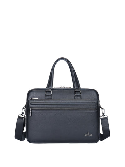 Borsa a mano da uomo 100% vera pelle BC1483-BLACK