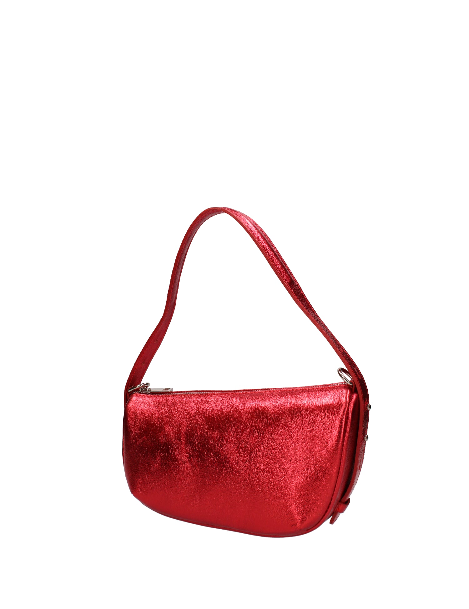 Borsa a spalla da donna Vera pelle e metallo 07228-L032 ROSSO Roberta Rossi