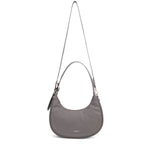 Borsa a Spalla in 100% Pu Vegan Leather Beige Scuro