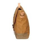 Minerva Borsa a mano unisex Canvas e pelle ZG3011-CUOIO COGNAC Gave Lux