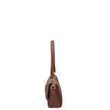 Wally Borsa a spalla da donna Vera pelle 06869-D223 cioccolato Gave Lux