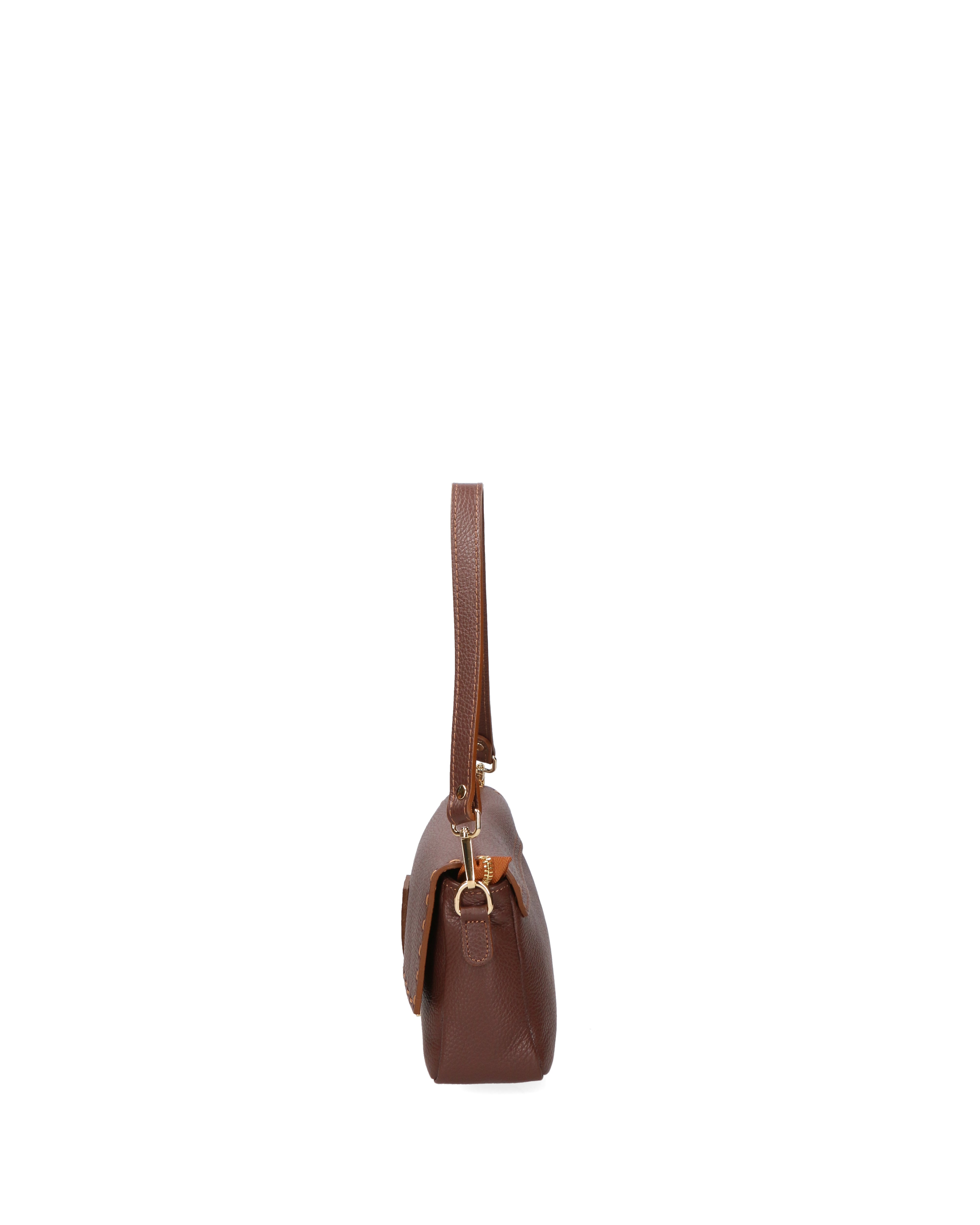 Wally Borsa a spalla da donna Vera pelle 06869-D223 cioccolato Gave Lux