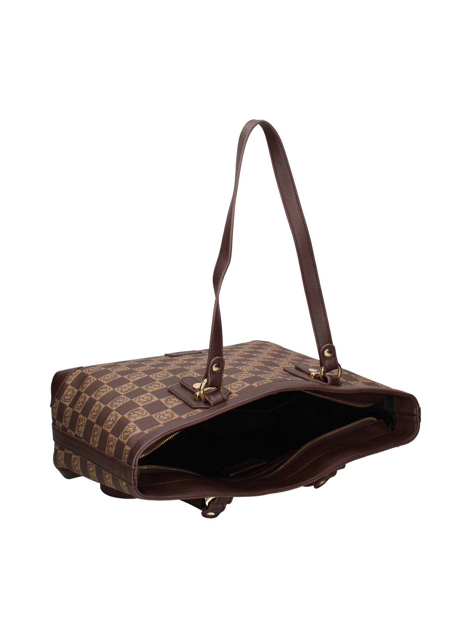 Eridana Prime Borsa a spalla da donna 100% poliuretano B16176-MARRONE Braccialini