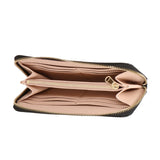 Portafoglio donna in vera pelle 100% Made in Italy MYB-7046-SS-D28 NERO BLACK My Best Bag