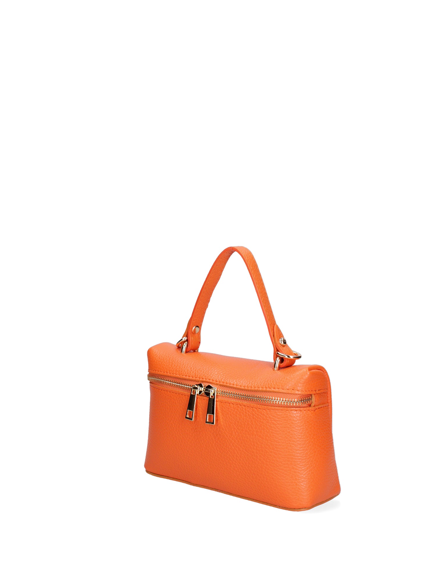 Borsa a mano da donna Vera pelle 07160-D29 ARANCIONE Roberta Rossi