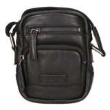 Borsa a tracolla unisex vera pelle Made in Italy SN5863147-BLACK Santini Firenze