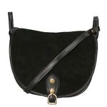 Brigitta Borsa a tracolla da donna Vera pelle 10026-NERO Gave Lux