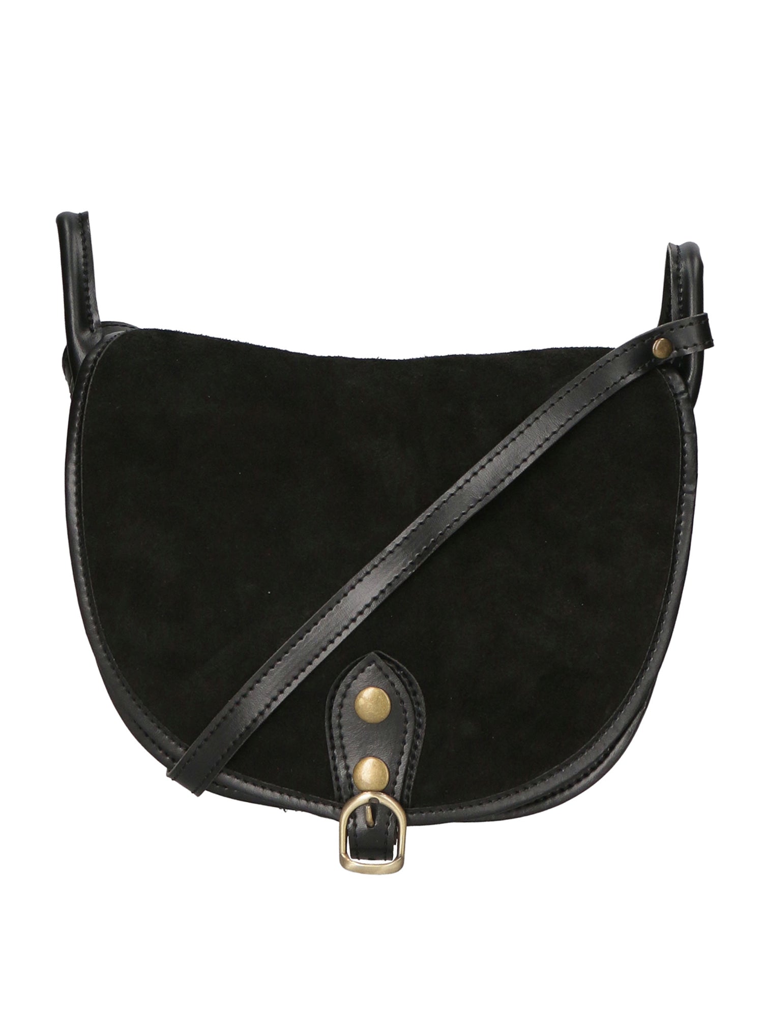 Brigitta Borsa a tracolla da donna Vera pelle 10026-NERO Gave Lux