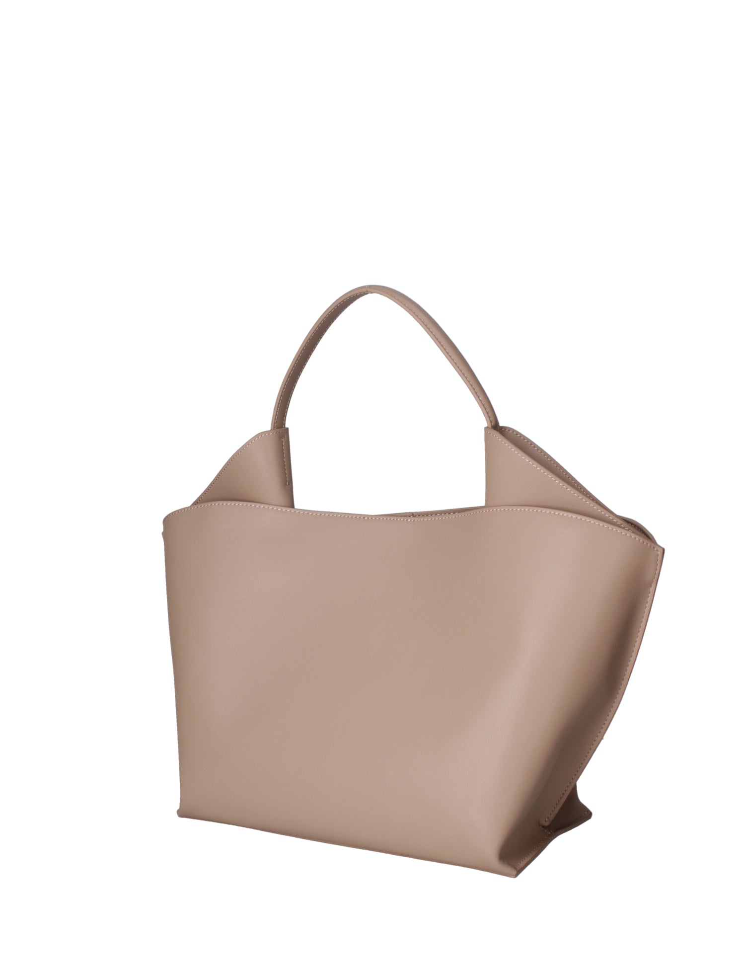 Borsa a mano da donna 100% pelle riciclata 07226-Taupe Viola Castellani