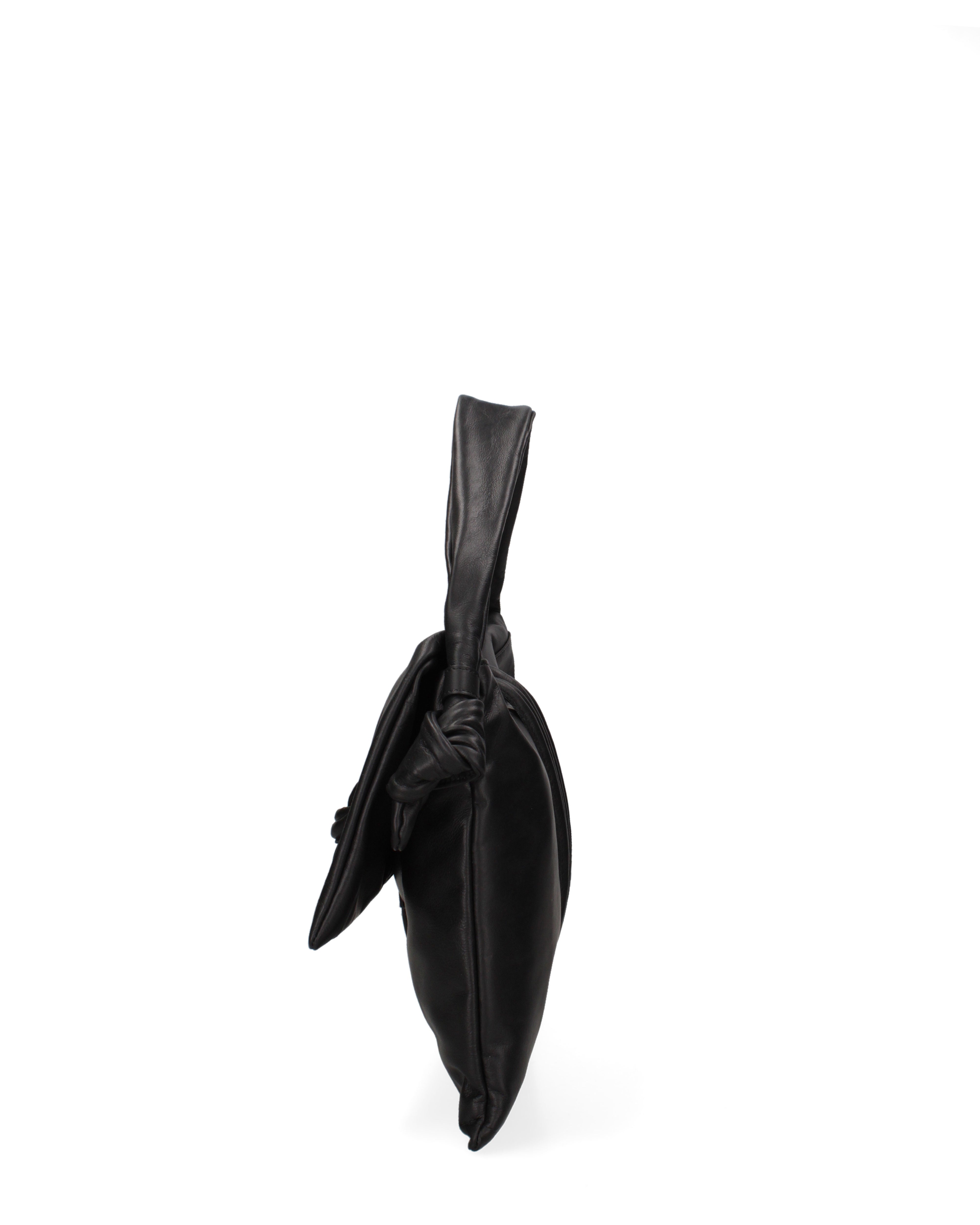 Borsa a spalla da donna Vera pelle 07172-NERO Viola Castellani