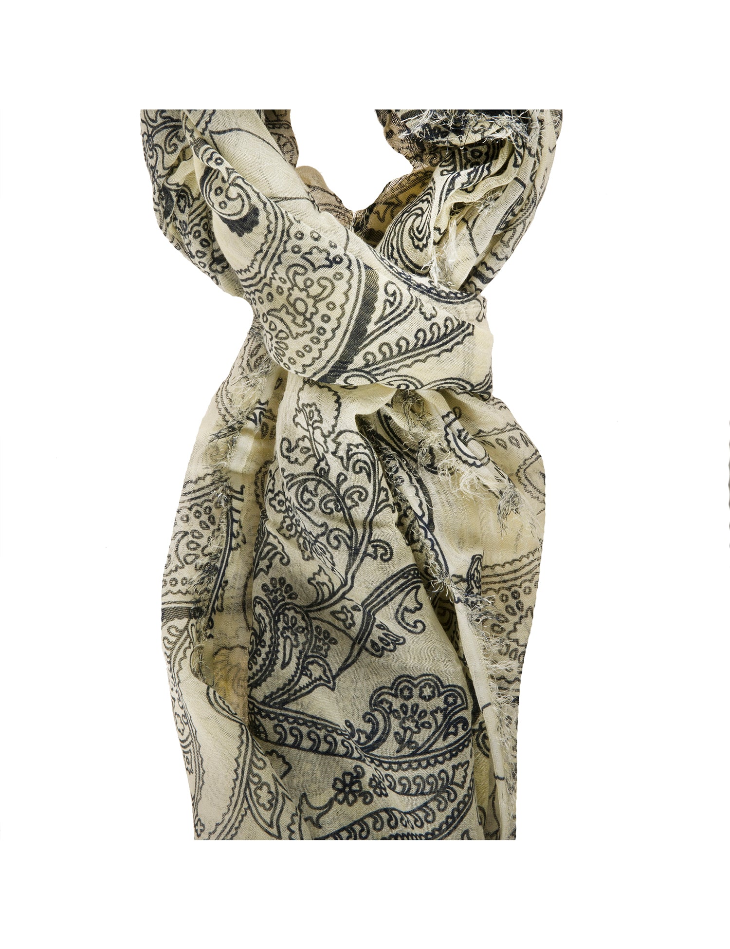 Senia L1016-GIALLO Foulard unisex Cotone e Seta Gave Lux