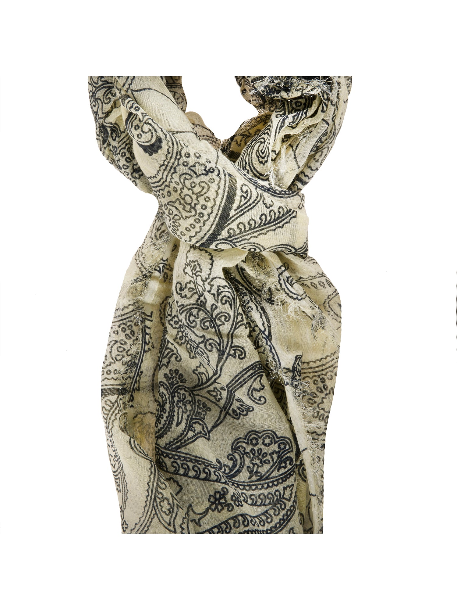 Senia L1016-GIALLO Foulard unisex Cotone e Seta Gave Lux