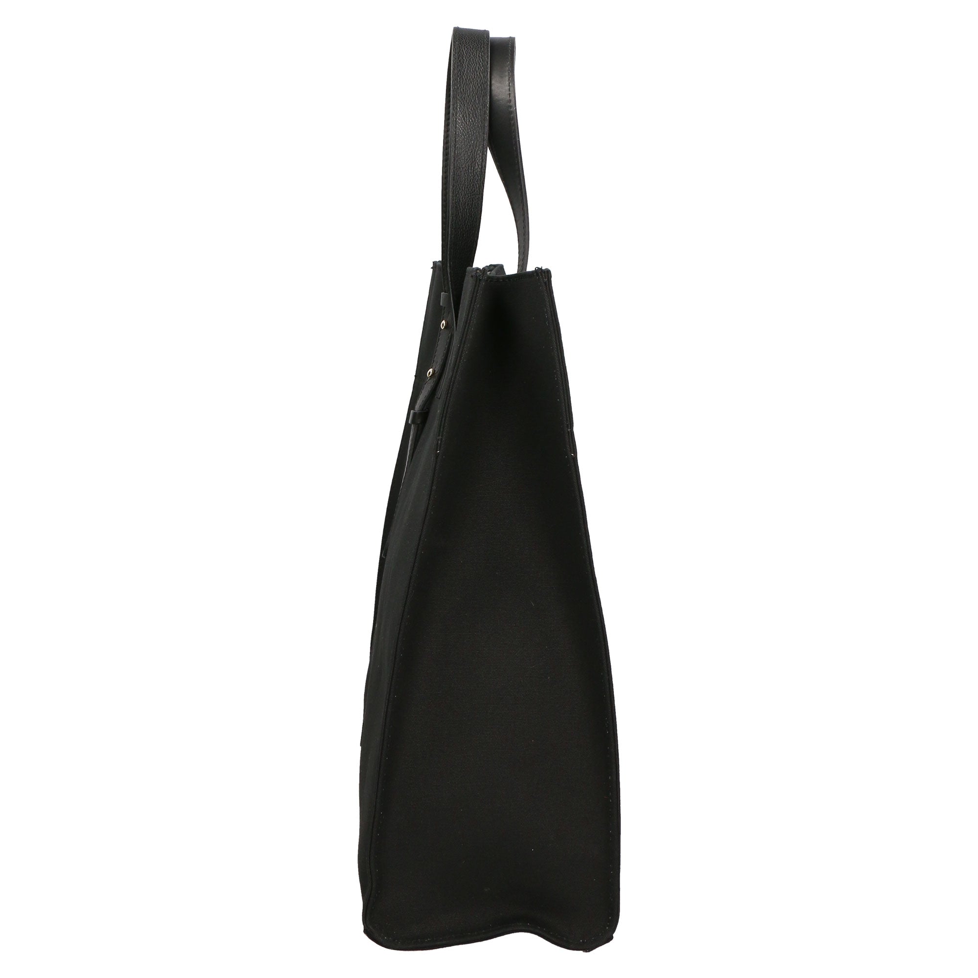 Borsa a mano da donna Vera pelle e cotone MYB-7037-SS-NERO My Best Bag