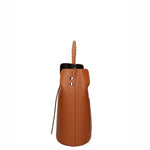 Seraphina Plus Borsa a secchiello da donna Vera pelle 6549-CUOIO Gave Lux
