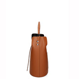 Seraphina Plus Borsa a secchiello da donna Vera pelle 6549-CUOIO Gave Lux
