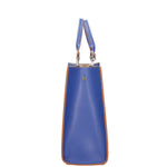 Borsa a mano da donna 100% vera pelle 07262-P 633 BLUETTE Roberta Rossi