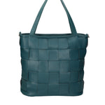 Zelia Lux Borsa a spalla da donna Vera Pelle 2118-D33 PETROLIO Chiara Ferretti