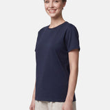 T-shirt in 84% Cotone 16% Elastan Blu Scuro