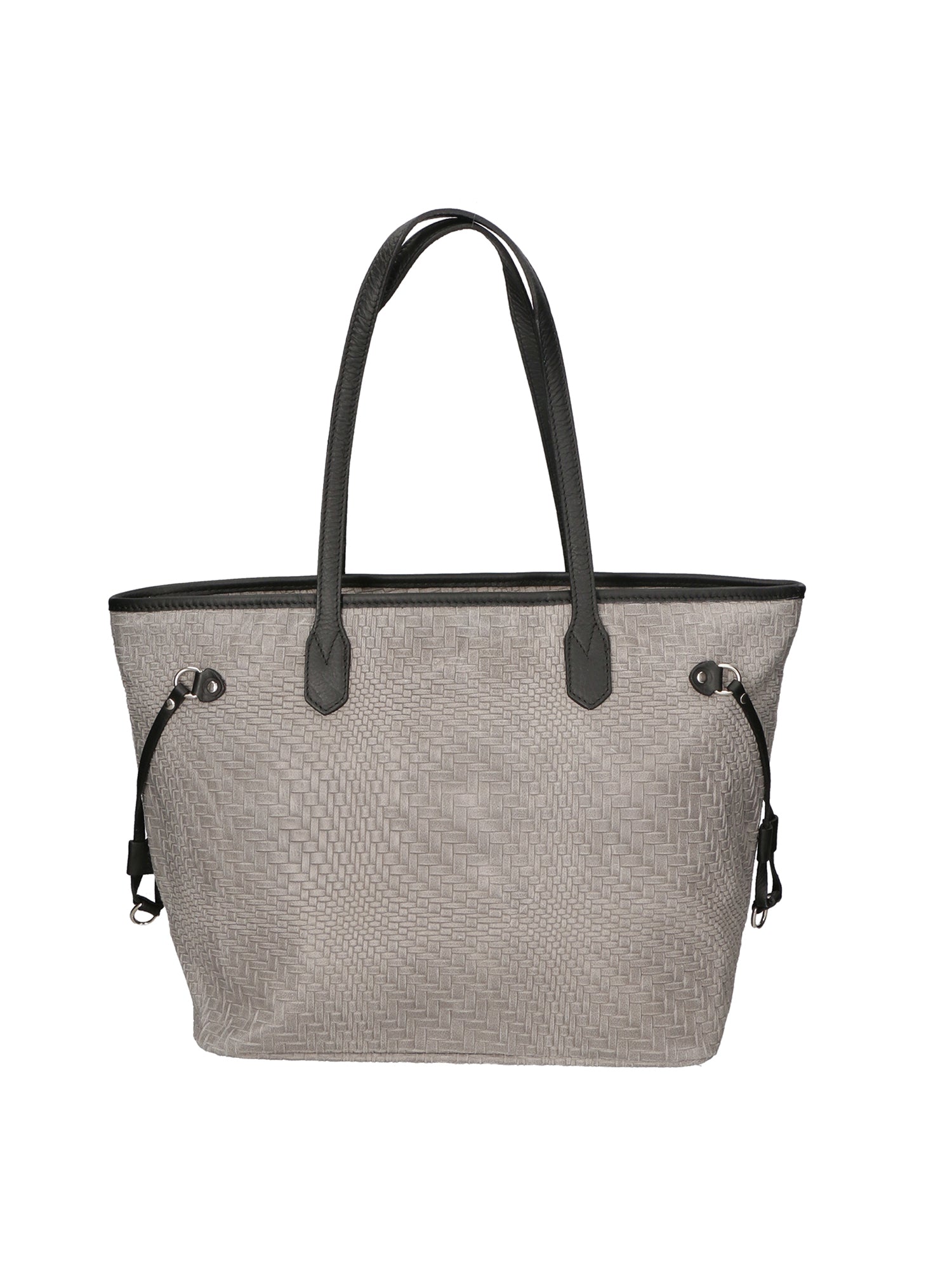 Emiliana Borsa a spalla da donna Vera pelle 80061-GRIGIO Gave Lux
