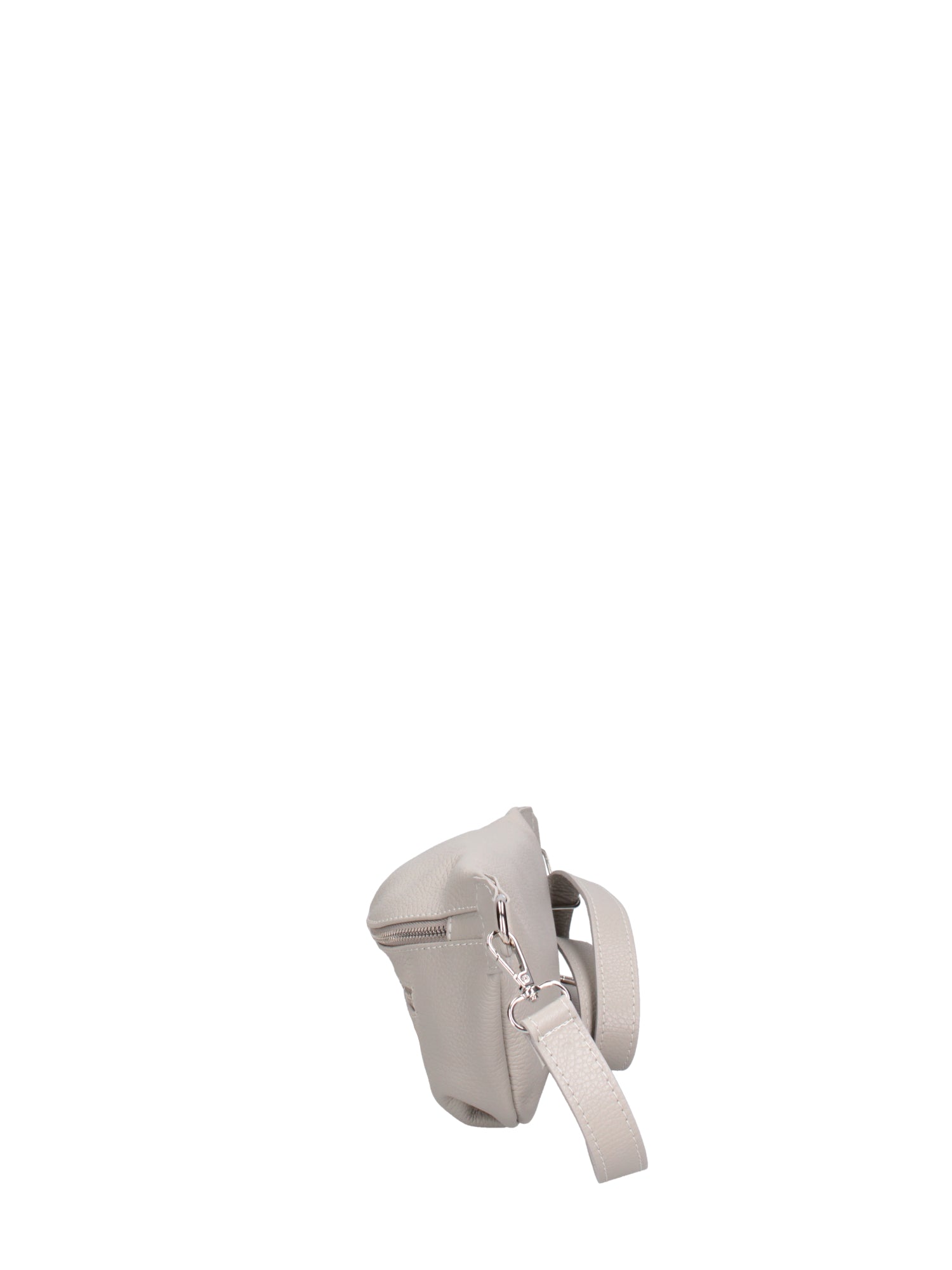 Marsupio da donna in vera pelle 100% pelle 07240-D86 GRIGIO PERLA Roberta Rossi