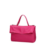 Convertible shoulder bag into a backpack for women in genuine leather Made in Italy 34x21x12 cm