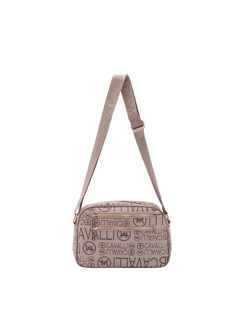 Borsa a tracolla da donna Ecopelle BC1362-KHAKI